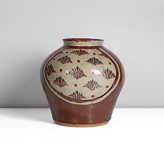 A stoneware vase made by Hamada Tomoo sold at auction by Maak