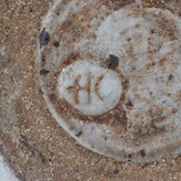 Impressed HC seal on a vase made by Hans Coper circa 1957 sold at auction by Maak Contemporary Ceramics