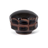 A tenmoku stoneware lidded Cogo made by Hamada Shoji sold at auction by Maak Contemporary Ceramics