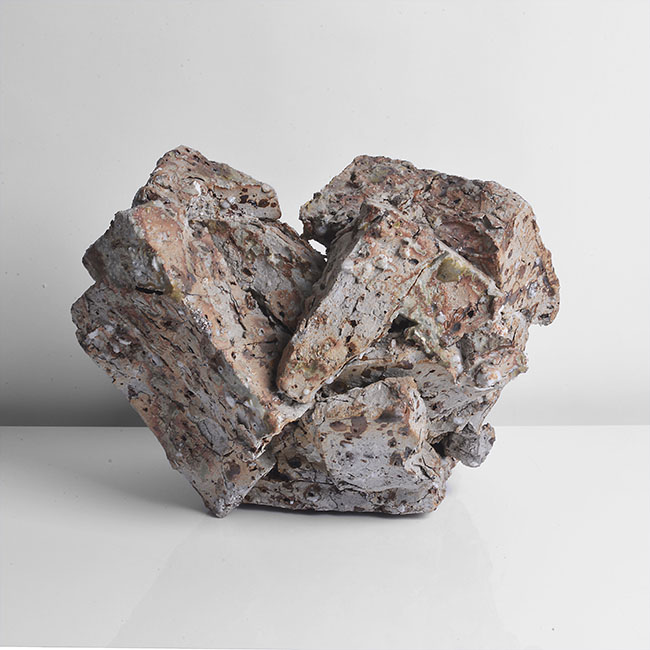 A stoneware sculpture, 'Block no.68', made by Claudi Casanovas in 2001 sold at auction by Maak Contemporary Ceramics