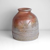 A brown stoneware jar made by Koie Ryoji sold at auction by Maak Contemporary Ceramics