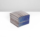 A porcelain lidded box made by Kondo Takahiro in circa 2005