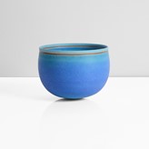 A blue stoneware bowl made by Alev Siesbye sold at auction by Maak