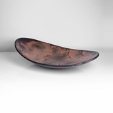 A terracotta burnished and smoke fired earthenware dish made by Gabriele Koch in 2000 sold at auction by Maak Contemporary Ceramics