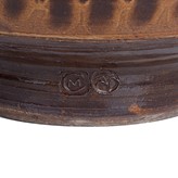 Impressed MC and Wenford Bridge Pottery seals on a stoneware bowl made by Michael Cardew in circa 1975 sold at auction by Maak Contemporary Ceramics