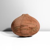A red maple vessel made by John Jordan in 2000