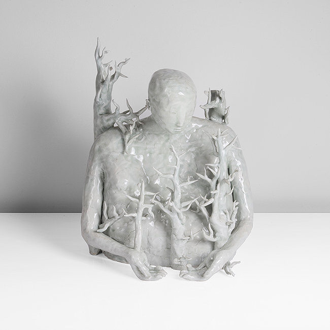 A porcelain 'Figure in Branches' made by Claire Curneen sold at auction by Maak