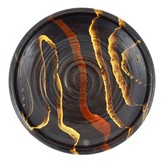 A brown earthenware charger made by Clive Bowen sold at auction by Maak Contemporary Ceramics