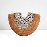 A stoneware crescent form made by Alan Wallwork sold at auction by Maak