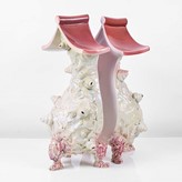 A pink and white earthenware 'Pair' made by Richard Slee in 1998 sold at auction by Maak Contemporary Ceramics