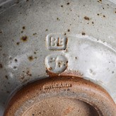 Impressed BL and Leach Pottery seals on a 'fritillary' vase made by Bernard Leach sold at auction by Maak Contemporary Ceramics