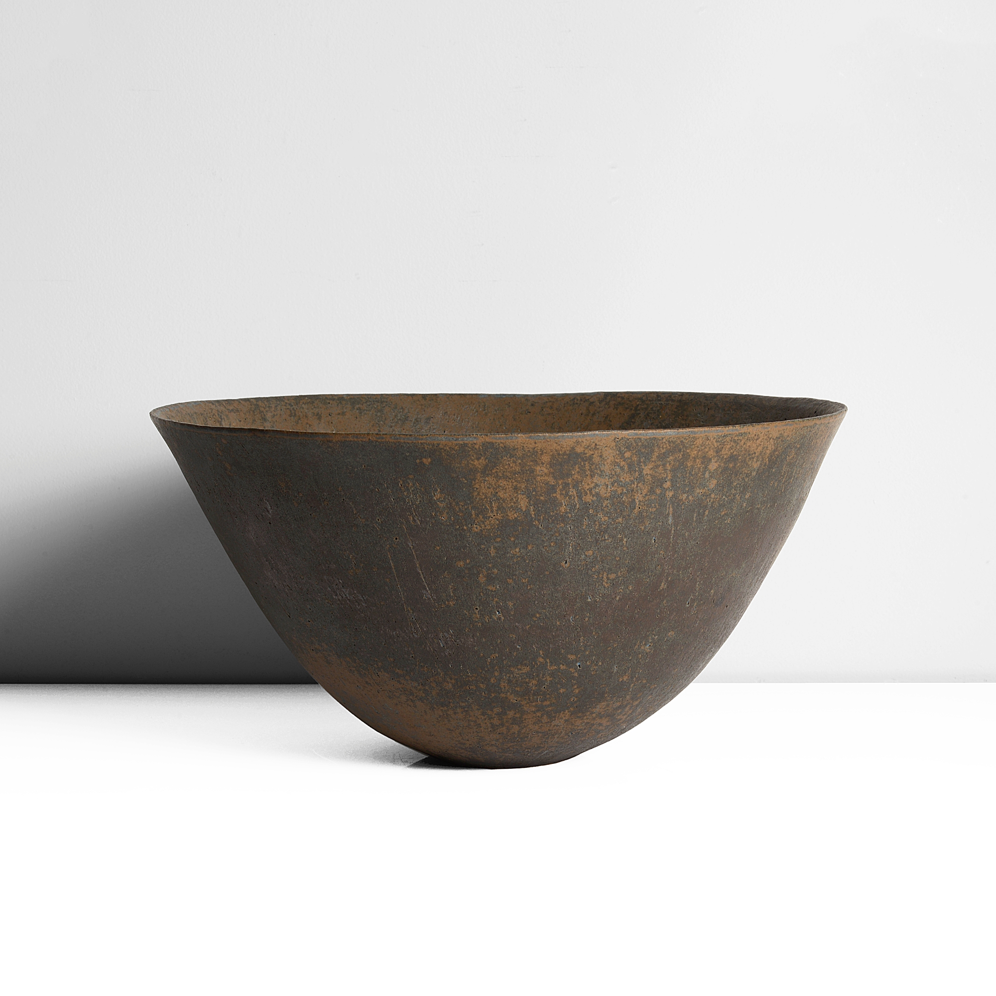 A stoneware bowl made by John Ward